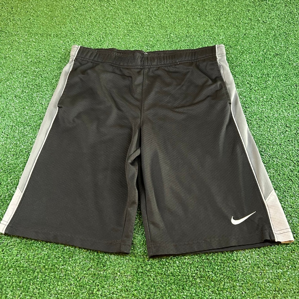 Nike Dri-FIt Athletic Shorts Running Gym Activewear Black Gray Mens Large31x10"